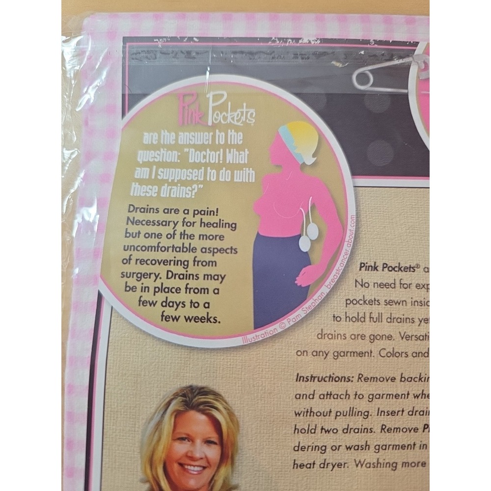 Pink Pockets For Patients With Drains After Surgery - Picture 4 of 5